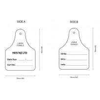 Large HES ID/Due Date - White Marker Tag | Tags & Product Inspection