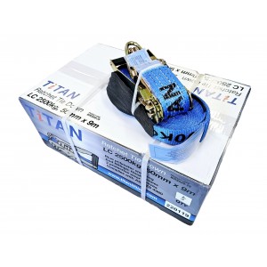 Tiedown 5Pk - 2.5T TITAN Blue Truckie 9m - Box of 5 | Tie Downs