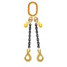 10mm G80 Lifting Chain Set 2L 4.5M c/w Grab & Safety Hks